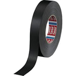 tesa extra Power Perfect Cloth Tape - Fabric-Reinforced Repairing Tape for Crafting, Repairing, Fastening, Reinforcing and Labelling - Black - 25 m x 19 mm