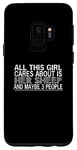 Coque pour Galaxy S9 Mouton amusant - This Girl Cares About Is Her Sheep