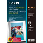 Epson Premium Semimatt fotopapper - fotopapper, 10 x 15 cm, 50 ark