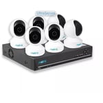 Pack nvr 'smart indoor Z6' WiFi 5MP enregistreur 24h/7 2To - 6 caméras zoom optique X3 intérieures rotatives (Reolink)