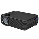 Mini 1080P LED Projector HD Projector Home Entertainment Portable Video Movie Projector 4 inch LCD Cam Lens LCD Projector with Remote Control