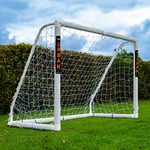 Football Flick Unisex-Youth Urban Goal-6x4 Football Goal, White, 6x4