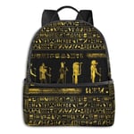 zhengdong Bla Sac d'or égyptien hiéroglyphes Ancien Rusa Sa Ordinateur Portable Voyage école Gym Bapa pour étudiants Hommes Femmes