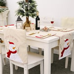 Christmas Party Santa Claus Chair Cover Placemat New Year Table C