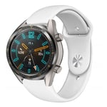 Huawei Watch GT / Watch Magic klockband av silikon - Vit