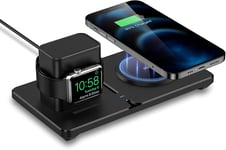ESR HaloLock 2-in-1 Wireless Charger & Apple Watch Stand Compatible with MagSafe