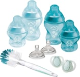Tommee Tippee Closer to Nature Newborn Baby Bottle Starter Kit, BLUE 