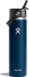 Hydro Flask Wide Mouth with Flex Straw 709 ml Indigo 0.710 L, Indigo