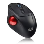 Adesso 2.4Ghz Wireless Programmable Ergonomic Trackball Mouse, with Detachable 1