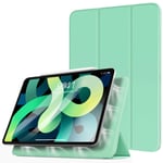 TiMOVO Case for New iPad Air 4th Generation, iPad Air 4 Case (10.9-inch, 2020)/iPad Pro 11" 2018, [Support Apple Pencil Pair & Charging] Strong Magnetic Trifold Case & Auto Sleep/Wake - Light Green