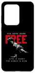 Galaxy S20 Ultra You Were Born Free Life is Short The World is Wide With Crow Case