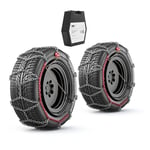 MSW Chaînes à neige - 4x4 16 mm EN 16662-1 tailles de roues : 9×15 / 245/65 r17 255/50 r19 et autres MSW-SK4-70