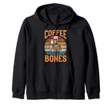 Retro Coffee Brewer Skeleton Zip Hoodie