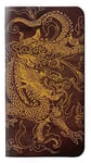 Chinese Dragon PU Leather Flip Case Cover For Samsung Galaxy A9 (2018), A9 Star Pro, A9s