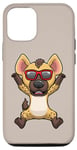 Coque pour iPhone 14 Pro Hyène dansante et amoureuse de la faune
