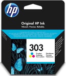 Genuine HP 303 Tri-Colour Ink Cartridge HP Envy Photo 6230 7130 7830 (T6N01AE)