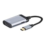 Cablecc Adaptateur convertisseur USB-C type C vers Mini DP Displayport 4K 2K 60 Hz avec port d'alimentation PD femelle