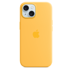 Apple Silikonskal med MagSafe till iPhone 15 – solsken