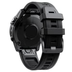 20MM armband rem armband silikon snabbspänne för Garmin Fenix 7S/6S/6S Pro/5S/5S Plus/Descent Mk2S klocktillbehör (svart) Svart