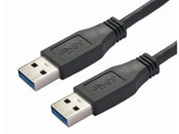 Bachmann 918.178, 2 M, Usb A, Usb A, Usb 3.2 Gen 1 (3.1 Gen 1), Svart