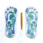 Elektrisk EMS Fotmassagematta Fötter Akupunktur Stimulator Massage white One-size
