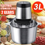 3L Electric Meat Grinder Mincer Mixer Blender Food Chopper Processor Blenders