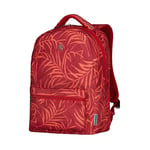 WENGER Unisex Colleague Backpack Multicolour (Red Multicoloured Fern Print)