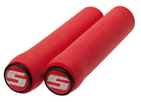Sram MTB 00.7915.068.030 Locking Foam Grips with Single Black Clamp, Red, 12.9 cm