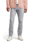 G-STAR RAW Men's 3301 Slim Jeans, Grey (sun faded ripped skyrocket 51001-D324-D901), 34W / 36L