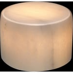 10 stk Marmor stor hvit ekte marmor bordlampe Ø80x60 mm eks.batteri