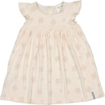 Volangklänning Bambu Klöver Beige 62/68