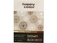 Happy Color Tekniskt block A4 20k brun