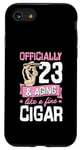 Coque pour iPhone SE (2020) / 7 / 8 Fête d'anniversaire officielle 23 ans et vieillissant comme un cigare fin