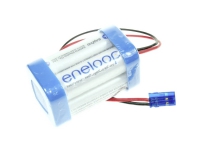 Panasonic eneloop Würfel F2x2 Graupner Battery Pack 4x R6 (AA) Cable, Connector NiMH 4.8 V 1900 mAh