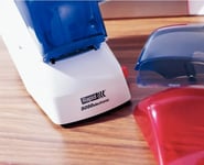 Rapid 5050E - Elektrisk Häftapparat - 50 Ark / 5 Mm - Plast, Metall - Vit / Blå