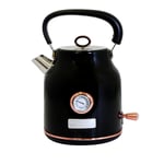 1.7L Kettle Black & Rose Gold