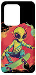 Galaxy S20 Ultra Cool Skateboard Alien Costume Case