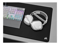 CORSAIR Gaming HS80 RGB - Headset - fullstorlek - kabelansluten - USB - vit