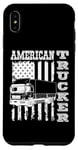 iPhone XS Max American flag with a truck american trucker Case