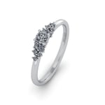 Henrik Ørsnes Design Ellie 14 karat vitguld Ring Med Diamanter 0,166 Carat W/SI
