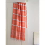 Extra stor Hamamhandduk XXL EGE 160x220 (Mandarin/Light Blue)