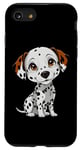 Coque pour iPhone SE (2020) / 7 / 8 Chien dalmatien drôle pour les amoureux des chiens