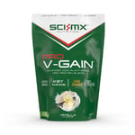Vegan Protein Powder SCI-MX V-Gain Mass Gainer 900g Weight Gain Shake Vanilla
