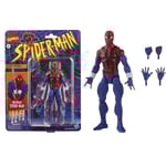 Marvel Legends Retro Series Symbiote Ben Reilly Spider-Man Samlarfigur, Premium Design och Tillbehör, Perfekt Present till Fans Ben Reilly