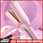 32mm Curling Iron Ceramic Big Waves Hair Crimper for Beach Waves (Pink)