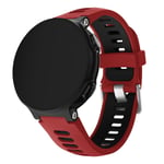 Garmin Forerunner 220 / 230 / 235 / 620 / 630 / F735 XT two-tone silicone watch band - Red / Black