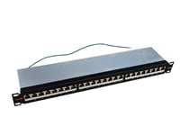 Simply45 Patchpanel Rack 24 Port STP Shielded 10G Loaded