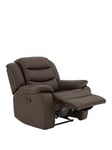 Rothbury Luxury Faux Leather High Back Manual Recliner Armchair