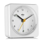 Braun Analogue Alarm Clock Classic Style with Snooze Function Crescendo Alarm