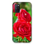 Coque pour Oppo A72 Fleur Rose Rouge